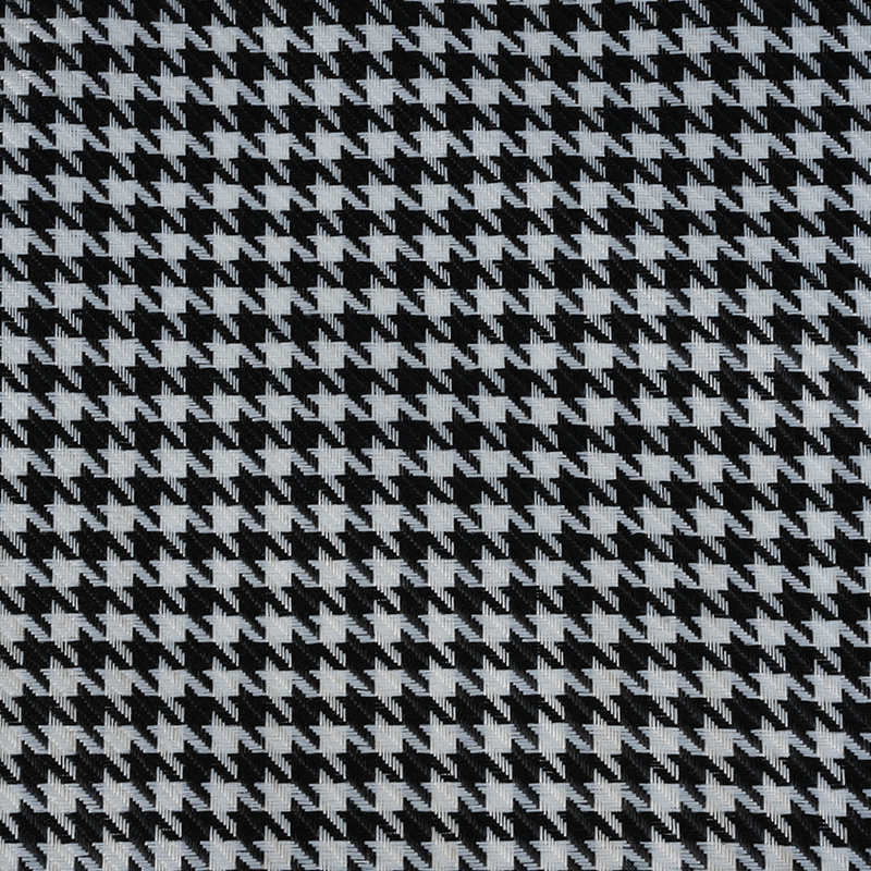 Tecido de linho de poliéster xadrez Houndstooth
